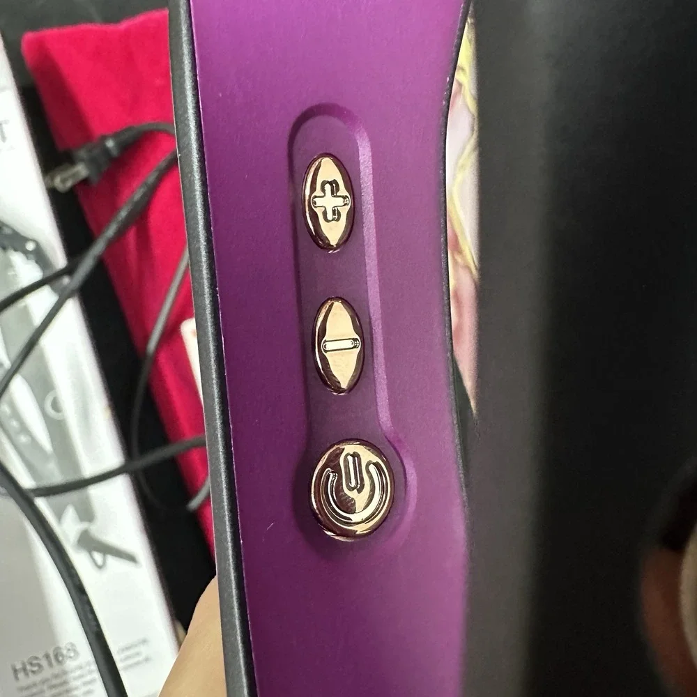 Landot HS168 2-in-1 Hair Twist Hot Iron Curler/Straightener - Black Purple 11c - Picture 3 of 8